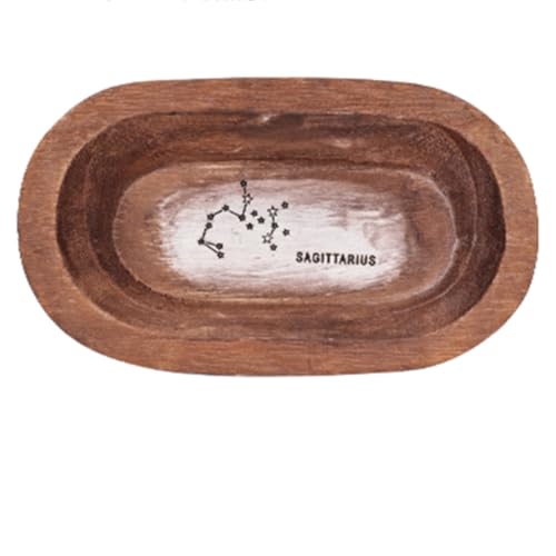 NKNN Zodiac Wooden Bulk Country Style Bowl Hand-carved Wooden Restaurant Paulownia DIY Home Crafts...