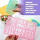 Schablonen Buchstaben Buchstabenschablonen Klein Zufällige Farbe Zeichenschablone Buchstaben Zahlen Schablone Groß für DIY