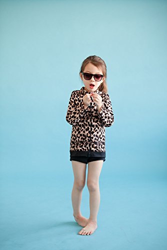 Image of VAENAIT BABY Girls Rash Guard Swimsuit UPF 50+ Long Sleeve Toddler Bathing Suit Ribbon Stawberry Floral Fruit for 2~8Years