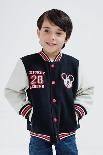 Disney Mickey Mouse Varsity Bomber Jacket Toddler to Big Kid Sizes (2T - 14-16)4