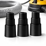 3 Pack Universal Vacuum Hose Adapters for Power Tools, Stepped Dust Extraction Reducers 25–42 mm, Cut-to-Fit Vacuum Connector for Sanders, Saws, Woodworking and Workshop Use
