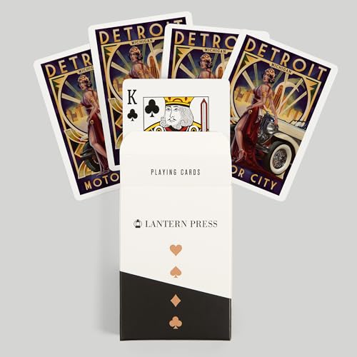 Lantern Press naipes Poker 52 cartas para adultos miniatura 6