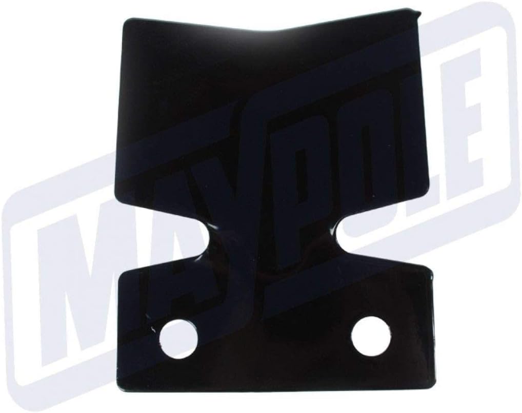 NEW BLACK METAL FLANGE STYLE TOW BAR BUMPER PROTECTOR TOWBALL MP464B