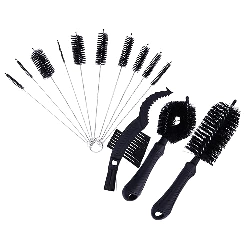 KOMBIUDA 13pcs Nylon Tube Brush Bike Cleaning Lightweight Bike Supplies for Gears Chains Efficient Tool for Hard Reach Areas Mechanical Cleaning Brushes