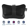 Brookstone - Shiatsu Neck & Back Massager with Heat, Deep Kneading Massage Pillow for Neck, Shoulders, Back & Legs, Portable Electric Massager for Home, Office & Car