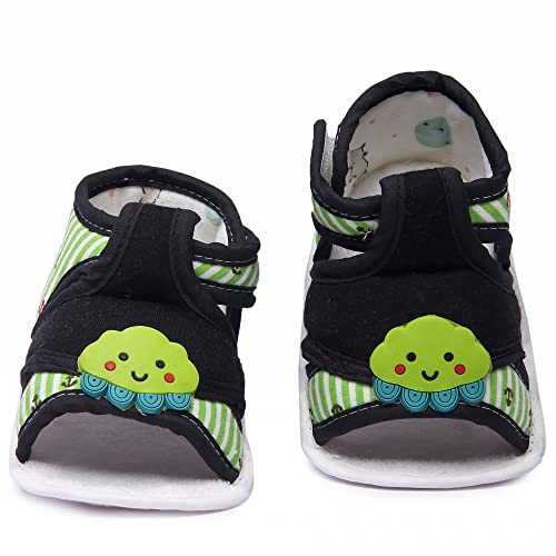 Image of Unisex Boys & Girls, Infant Sandal for Newborn, First Walking Baby Sandal (6-9 Months) Green