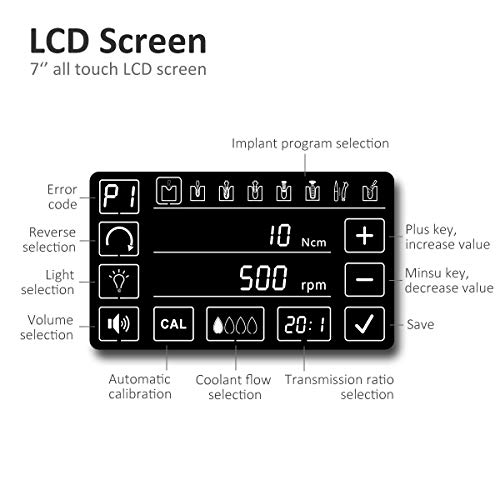 Coxo Dental Implant~Motor For Oral~Care, Surgical~Motor With Max 80N Power And Light #TOP2
