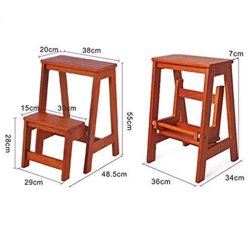 Échelle pliante double usage en bois robuste et stable
