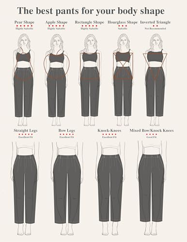 Bamans Wide Leg Dress Pants High Elastic Waisted Slacks for Curvy Women Work Business Office Casual Trousers with Pockets3