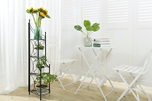 Marble Field Patio 3 Piece Folding Bistro Furniture Set Outdoor Balcony Table And Chairs Sets White Buy Online In Aruba At Desertcart