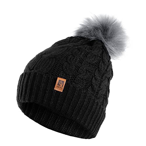 HEYO Dames wintermuts slangsjaal handschoenen 3-delige set | warme wintermuts sjaal winterhandschoenen beanie gevoerd HZ004 - Image 5