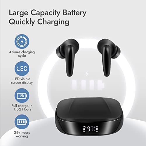 Hearing Aids For Seniors,Zdeer Hearing Aid With Bluetooth Earphones And Charging Case,16-Channel Hearing Amplifier With Noise Cancelling/Volume Control For Hearing Loss(1 Pair,Black) #TOP2