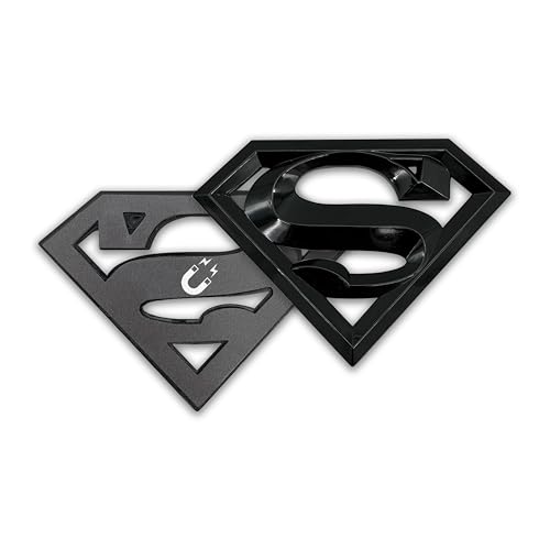 Imán decorativo grande negro Superman DC Comics miniatura 1