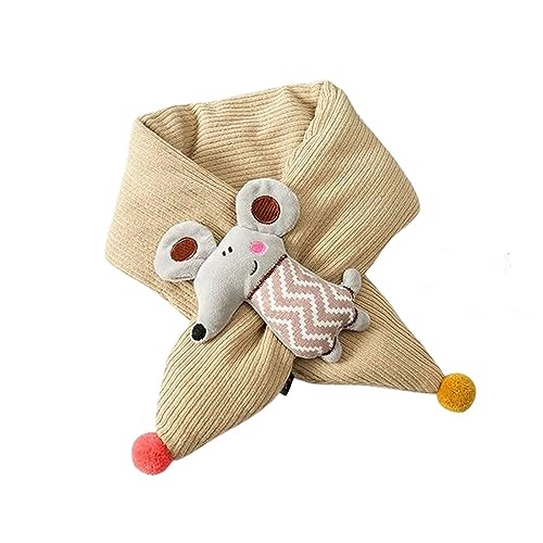 Bufandas niño de punto suave que abrazan a tus hijos con calidez beige