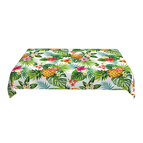 Mutakin Tropical Hawaiian Tablecloth Rectangle Table Cloth Washable Table Cover For Decoration Kitchen Dining Room 60X90 Inch #TOP1