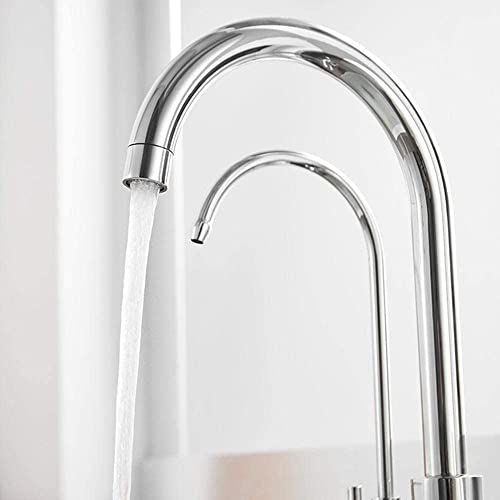 Robinet de cuisine noir rotatif avec douchette eau potable à levier unique - 4