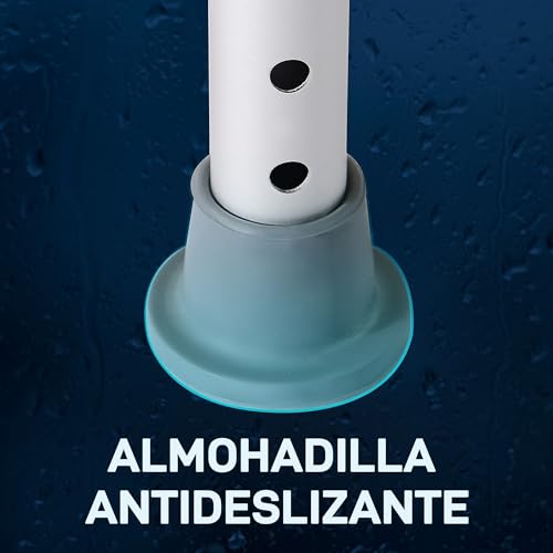 HOMCOM Taburete de Ducha Silla Ducha Personas Mayores con Altura Regulable Taburete Baño de Aluminio Antideslizante Carga 135 kg para Ancianos y Discapacitados Blanco - imagen 5