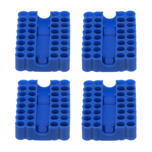 QUARKZMAN 4Stk Schraubenzieher Bit Halter Organizer 64x45x16mm 32 Löcher Sechskant Bohrer Plastik Lagerkoffer für Jede 1/4' Metall Treiber Bit