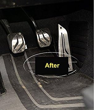 dilei No Drill Anti-slip AT/MT Fuel Gas Brake Pedal Cover For BMW M2 E87 M3 F80 E46 E90 E92 E93 M4 F82 F83 M5 F10 F11 E60 E61 M6 F12 F13 E63 E64(MT 3pc)