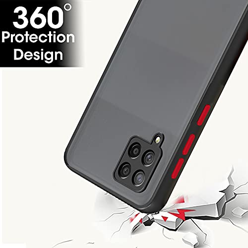 Image of TheGiftKart Translucent Hybrid Samsung Galaxy M42 5G Back Case Cover | Smoked Matte Back | 360 Degree Protection | Protective Hard Back Case Cover for Samsung Galaxy M42 5G