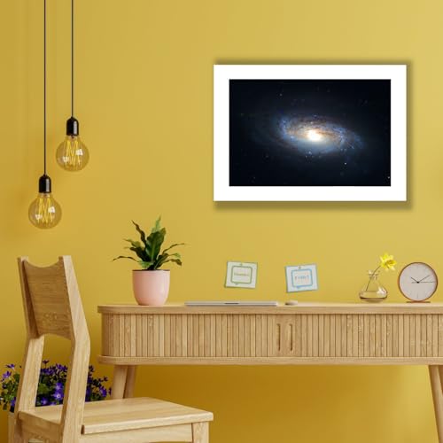 Impresión artística semibrillante del Telescopio Hubble de Spiffing Prints, lámina NGC 5806 2