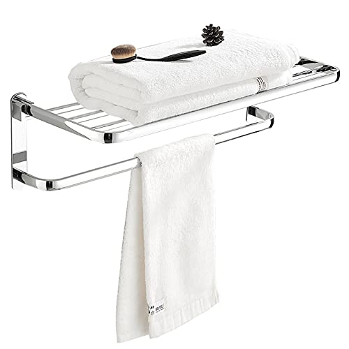 Porte-serviettes en acier inoxydable mural perforé double pliant Safehappy - 3