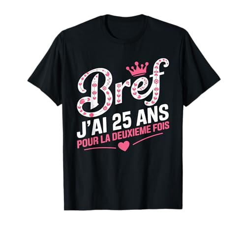 Image du produit : 50 Ans Femme Cadeau Anniversaire 50 Ans Femme Anniversaire T-Shirt