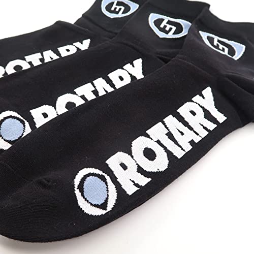 M Rotary - Crew Socks - Black - 3 PAIRS3