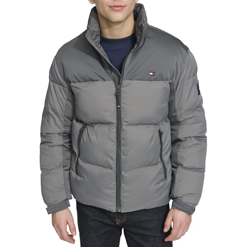 Image of Tommy Hilfiger Men's Mixed-media Puffer Jacket