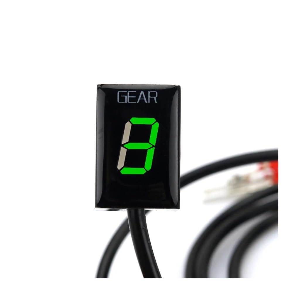 Indicatore Digitale di Marcia per Moto, Accessori per Moto, Display indicatore di Marcia, misuratore di velocità ECU, indicatore di Marcia per Vulcan 900 Classic LT Custom 900 (Verde)