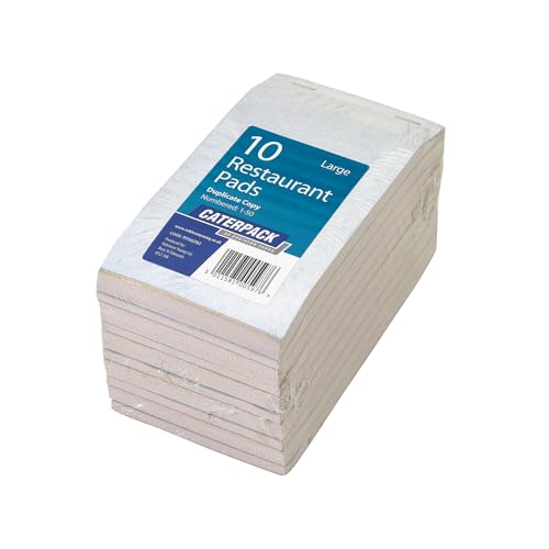 Caterpack by Robinson Young - Restaurant Pads Large Duplicate - 10 Pads for use in Restaurants Bars cafes and Food outlets.