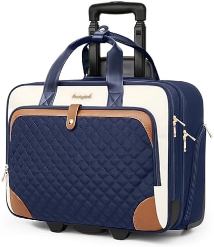 Arcoyard Rolling Laptop Bag, Rolling Briefcase for Women with Wat...
