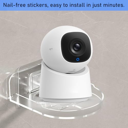 MEKEET 1PCS Indoor Camera Wall Shelf, Transparent, Universal Adhesive, No Drilling, Suitable for Security Cameras & Baby Monitors - Image 3