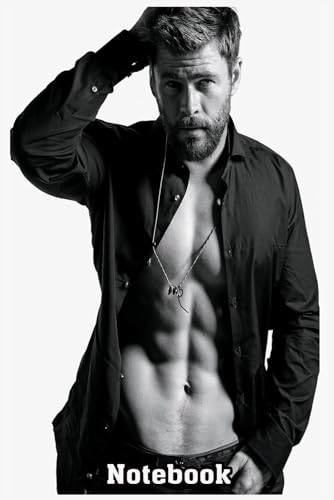 Chris Hemsworth Notebook: Wide Ruled Lined Paper Writing (110 Pages 6 x 9 Inches) Composition Writing