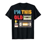 Awesome Vintage Retro Style Diskette Video cassette I'm This Old 70s & 80s for wife women moms, Design with different Ideas A great gift idea for Christmas, a Birthday, an Anniversary, or any other present giving occasion. Would They Have Fun Wearing tee
