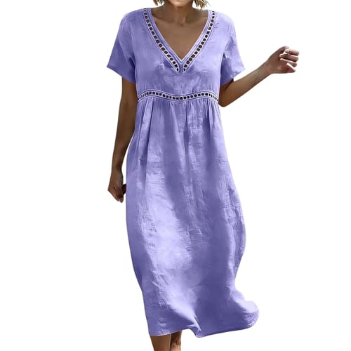 Robe bohem chic longue d'été de style rétro pour femme en grande taille