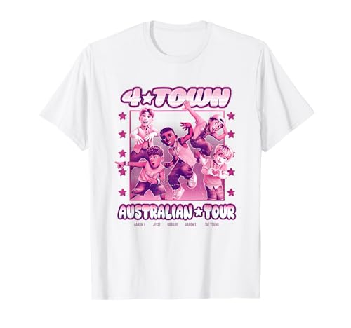 Disney Pixar Turning Red 4 Town Australian Tour Chest Poster Camiseta