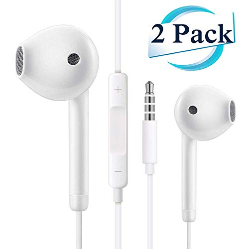 Earbuds, 3.5mm Wired Microphone Earphones Stereo Headphones Noise Isolating Headset Compatible with  - //coolthings.us