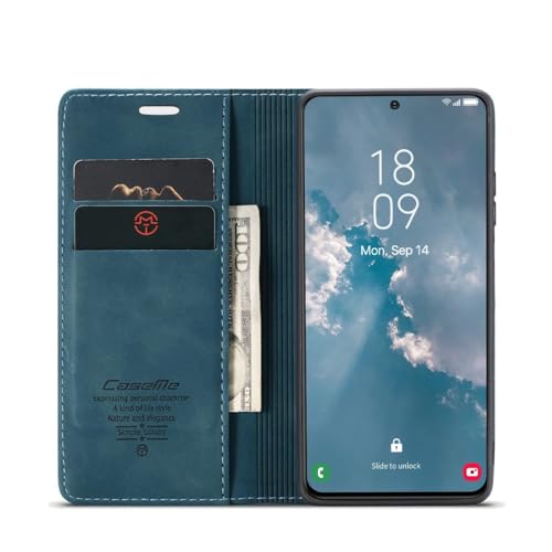 Étui Samsung S23 Plus König Design clapet bleu sarcelle - 6