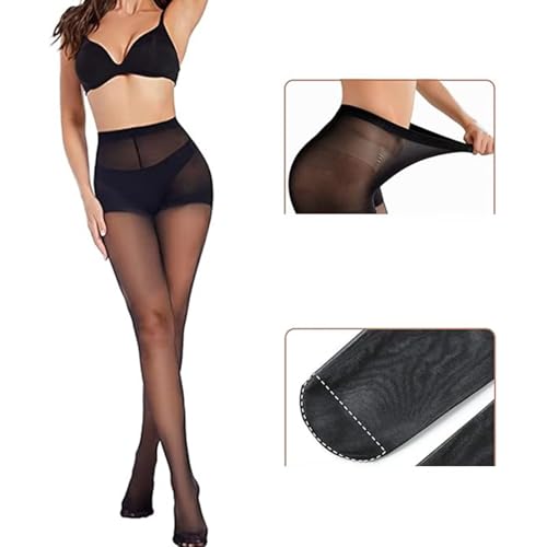 Women's Ultra Thin Pantyhose - 20D Control Top Tights With Reinforced Toe2