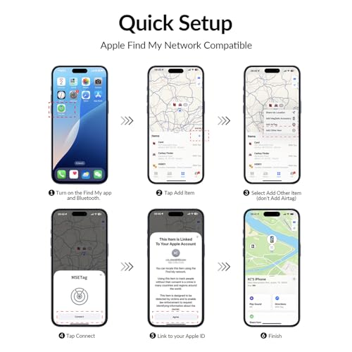 MSEBENT Tracker Tag (2-Pack) – Apple Find My — view 4