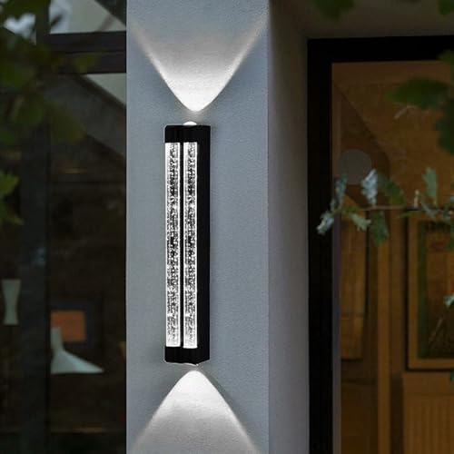 Lampe murale moderne design cristal LED de 40cm idéale pour illuminer terrasse et entrée