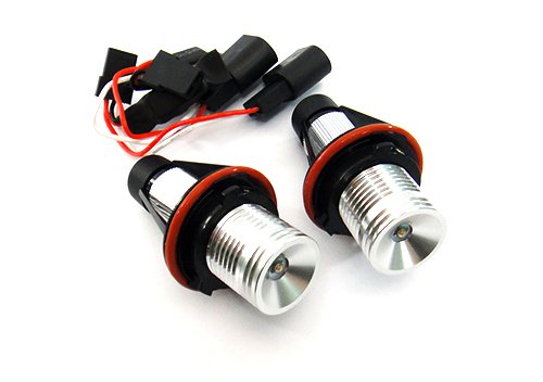 RZG 2 ampoules LED Angel Eye Halo couleur ambre pour phares de jour DRL Canbus pour E39 E60 E61 E87 E53 E63 E65