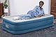 Bestway AlwayzAire Single-Luftbett mit integrierter Doppelpumpe, 191 x 97 x 46 cm, 1 Person, Bis 150 kg, Vinyl, USB-Anschluss, Nachtlicht, DEKRA-geprüft, Aufbewahrungstasche und Reparaturflicken