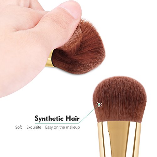 Docolor Kabuki Foundation Face Powder Brush Portable Makeup Cosmetic Tool (Green) - Thumbnail 4