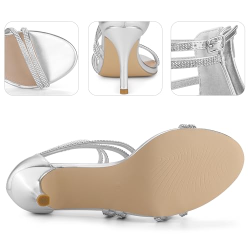 Perphy Stiletto Heel Strappy Rhinestone Heels Sandals for Women3