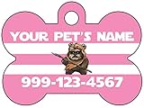 Ewok Star Wars Pet Id Tag for Dogs & Cats Personalized w/ Name & Number