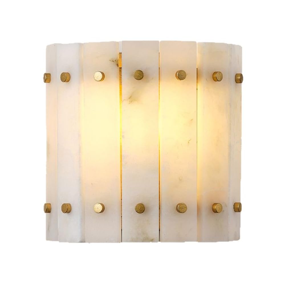 OZBMA Mid Century Modern Wall Sconce Lighting Fixture Boho Warm Ambient Alabaster Light Indoor Sconces Nordic Home Decor Lamp for Bedroom Bedside Nightstands