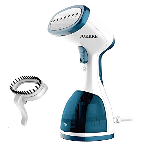 Jukkre 1200W Handheld Garment Steamer, Portable Home and Travel Steamers for Clothes with 260ml Removable Water Tank