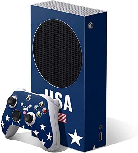 Skinit Decal Gaming Skin Compatible with Xbox Series S Bundle - American Flag Distressed Design